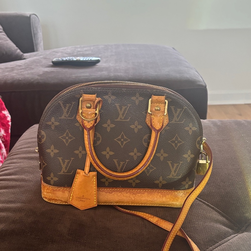 Louis Vuitton Brown and Tan Mini Bag